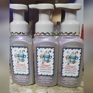 NWT Bath and Body Works "Whipped White Cocoa" Foaming Hand Soap Bundle of 3